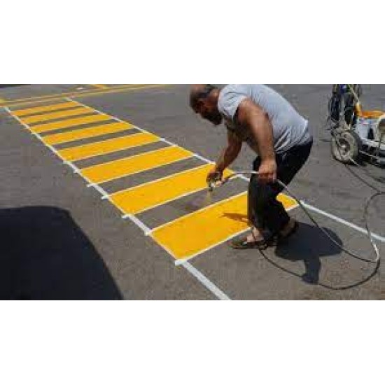 SOĞUK YOL ÇİZGİ BOYASI Alkid reçine esaslı, tek komponentli, solvent bazlı soğuk yol çizgi boyasıdır.