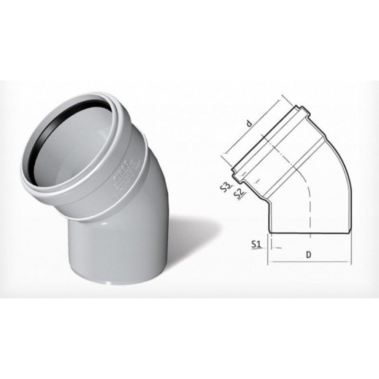 45 Dirsek (45 Açık Dirsek)